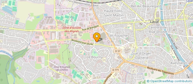 localisation de l'entreprise DB FINANCE IMMOBILIER à LAVAL
