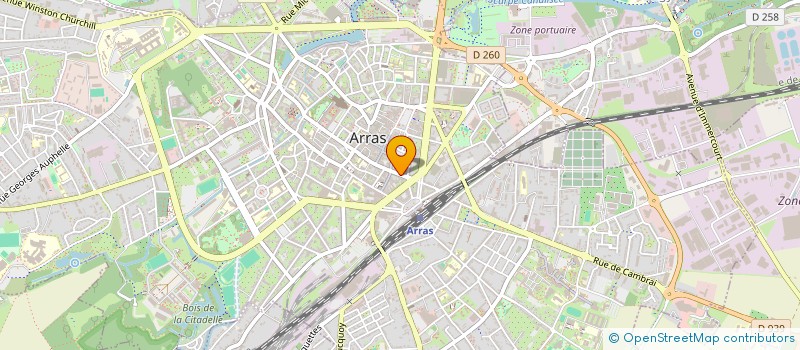 localisation de l'entreprise DB FINANCES à ARRAS
