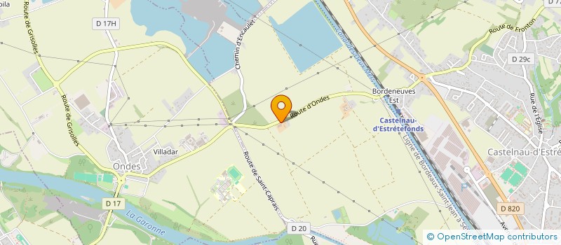 localisation de l'entreprise DB FINANCES à CASTELNAU-D'ESTRETEFONDS