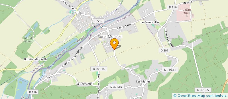 localisation de l'entreprise DB-FM SYSTEMES à SOREL-MOUSSEL