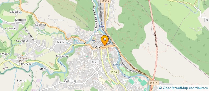 localisation de l'entreprise DB FOIX à FOIX