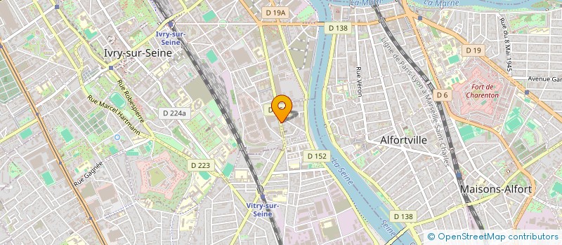 localisation de l'entreprise DB FOOD à VITRY-SUR-SEINE