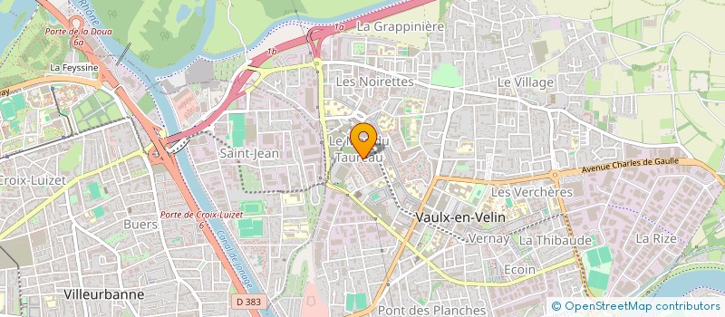 localisation de l'entreprise DB-FROID à VAULX-EN-VELIN