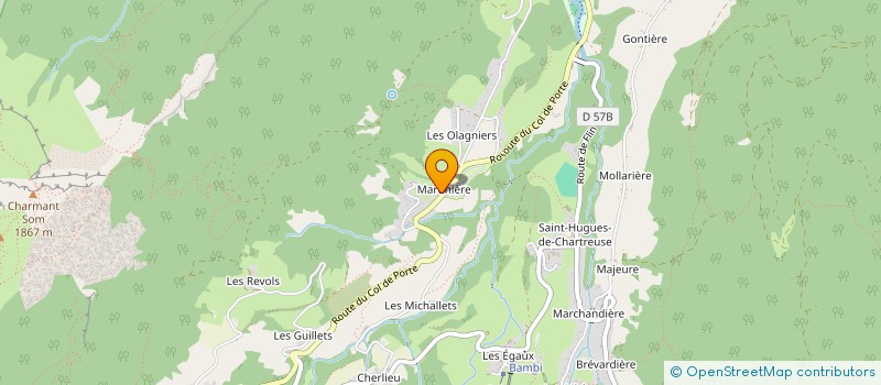 localisation de l'entreprise DB GERBETIERE  SAINT-PIERRE-DE-CHARTREUSE