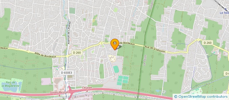 localisation de l'entreprise DB GESTION DE PATRIMOINE  GUJAN-MESTRAS