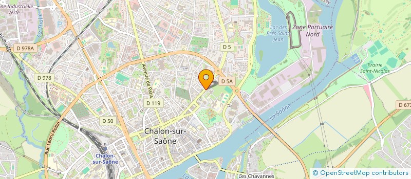 localisation de l'entreprise DB GESTION IMMOBILIERE à CHALON-SUR-SAONE