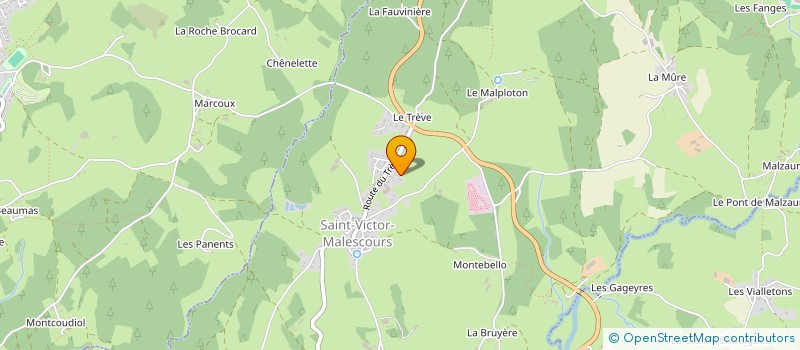 localisation de l'entreprise DB HOLDINVEST  SAINT-VICTOR-MALESCOURS