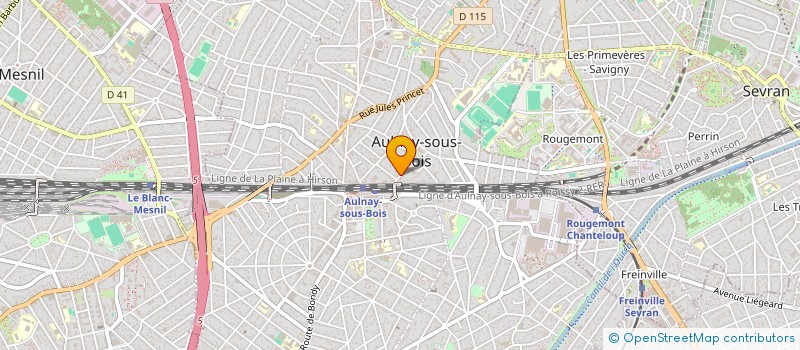 localisation de l'entreprise DB HOUSING  AULNAY-SOUS-BOIS