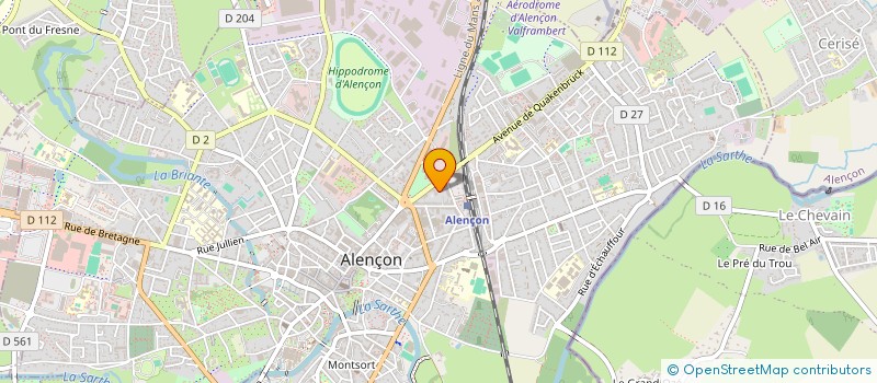 localisation de l'entreprise DB IMMO à ALENCON