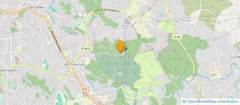 localisation de l'entreprise DB IMMO  ALLAUCH