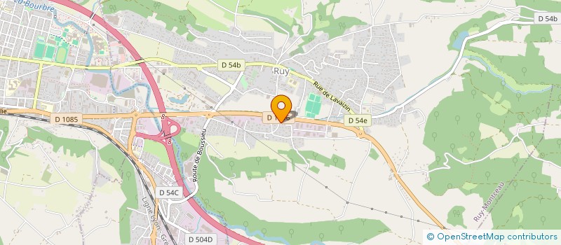 localisation de l'entreprise DB IMMO  RUY-MONTCEAU