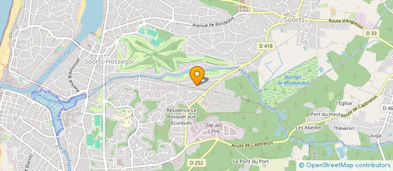 localisation de l'entreprise DB IMMO  SOORTS-HOSSEGOR