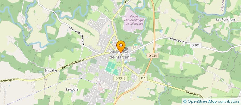 localisation de l'entreprise DB IMMO  VILLENEUVE-DE-MARSAN
