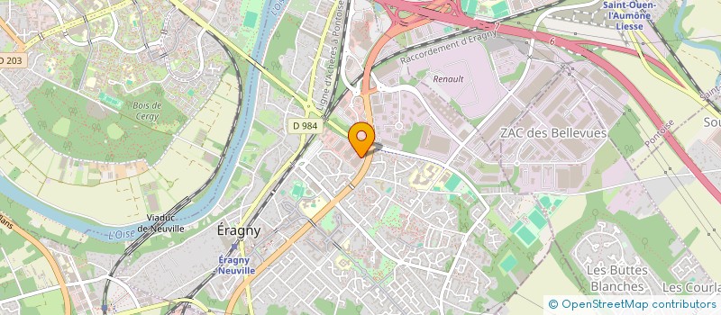 localisation de l'entreprise DB.IMMO  ERAGNY