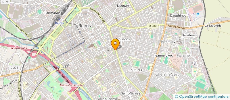 localisation de l'entreprise DB IMMO NEUF  REIMS