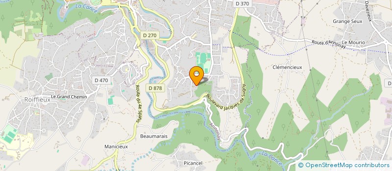 localisation de l'entreprise DB IMMOBILIER  ANNONAY