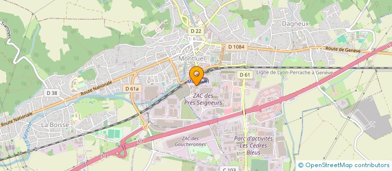 localisation de l'entreprise DB INGENIERIE  MONTLUEL