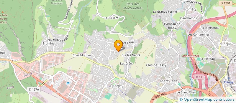 localisation de l'entreprise DB INVEST à EPAGNY METZ-TESSY
