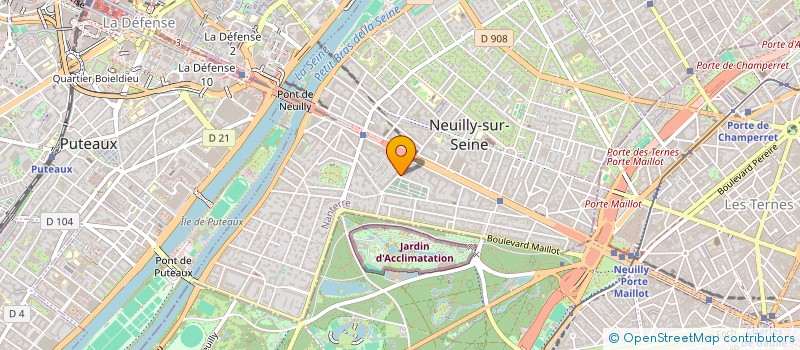 localisation de l'entreprise DB INVEST à NEUILLY-SUR-SEINE