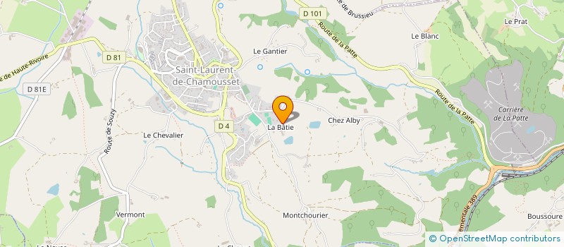 localisation de l'entreprise DB INVEST  SAINT-LAURENT-DE-CHAMOUSSET