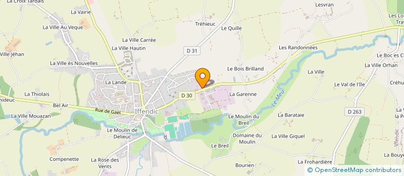 localisation de l'entreprise DB INVESTISSEMENT  IFFENDIC