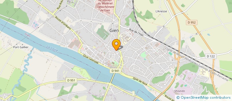 localisation de l'entreprise DB INVESTISSEMENT  GIEN
