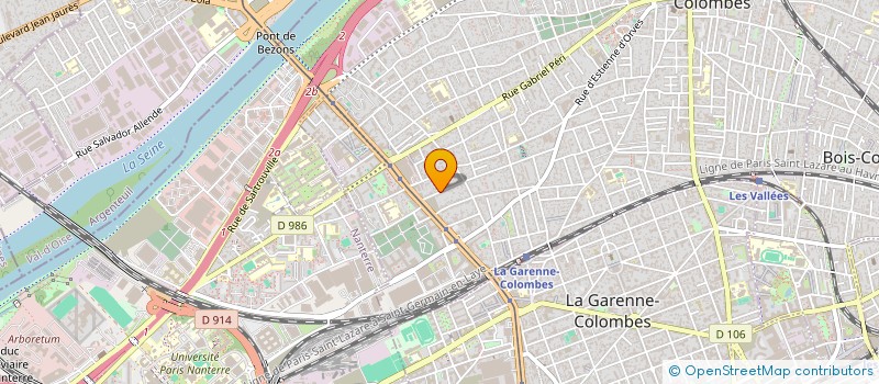 localisation de l'entreprise DB INVESTISSEMENTS IMMOBILIERS à COLOMBES