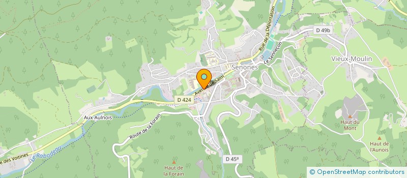 localisation de l'entreprise DB - LA CAVE EN SALM  SENONES