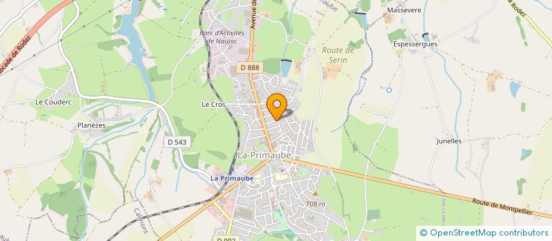 localisation de l'entreprise DB MATERIEL à LUC-LA-PRIMAUBE