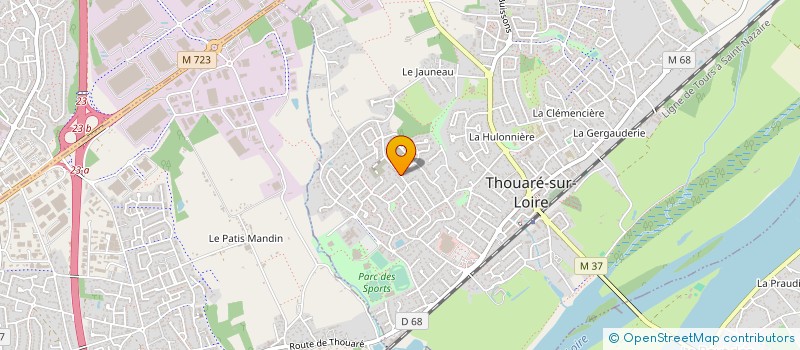 localisation de l'entreprise DB MEDIA 44 à CARQUEFOU
