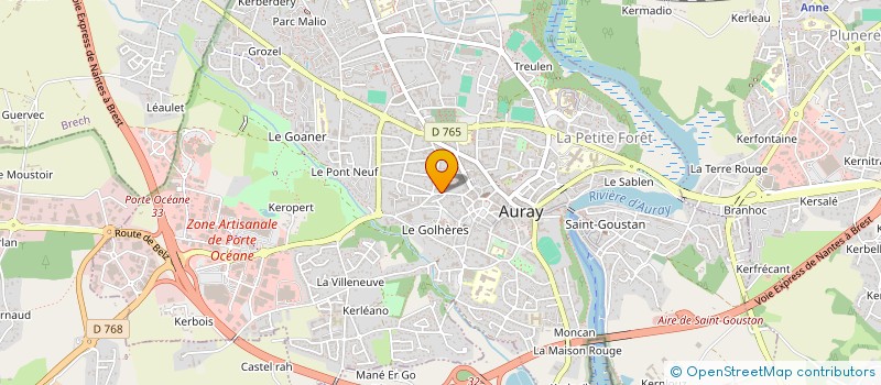 localisation de l'entreprise DB MENUISERIE à AURAY