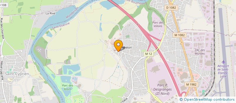 localisation de l'entreprise DB MUR  ANDREZIEUX-BOUTHEON