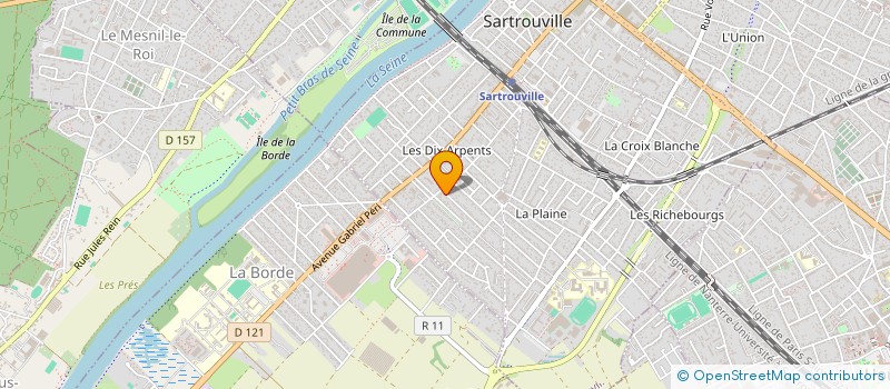 localisation de l'entreprise DB NET  SARTROUVILLE