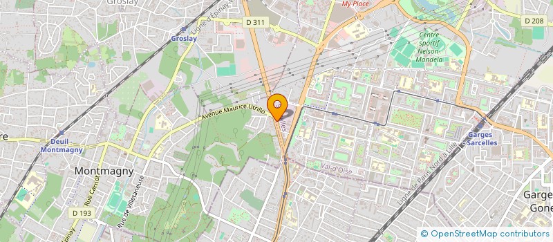 localisation de l'entreprise DB NETTOYAGE  SARCELLES