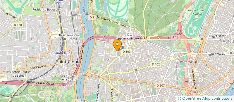 localisation de l'entreprise DB OBJECTS à BOULOGNE-BILLANCOURT