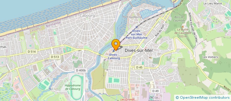 localisation de l'entreprise DB OPTIC à DIVES-SUR-MER
