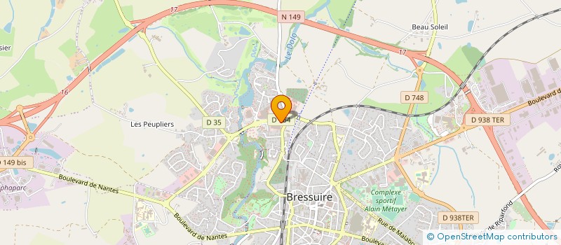 localisation de l'entreprise DB PAIN  BRESSUIRE