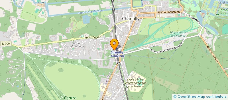 localisation de l'entreprise DB PRESSING  CHANTILLY