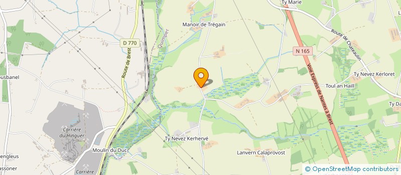 localisation de l'entreprise DB PROD  BRIEC