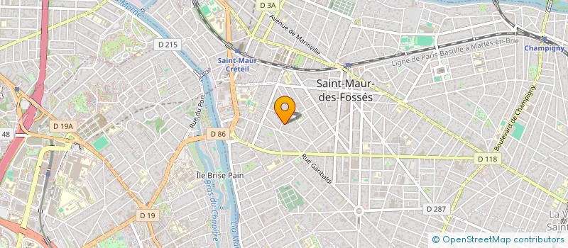 localisation de l'entreprise DB RENOVATION  SAINT-MAUR-DES-FOSSES