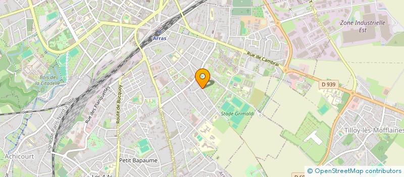 localisation de l'entreprise DB RENOVATION à ARRAS