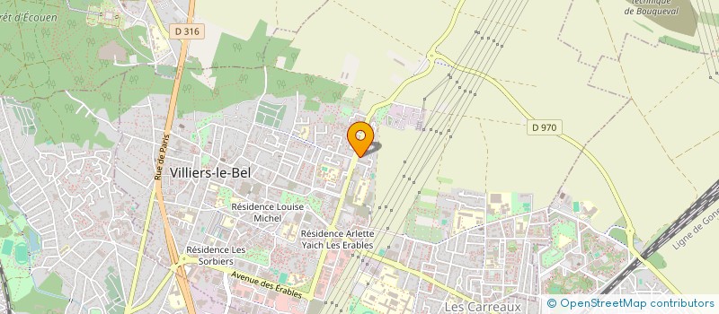 localisation de l'entreprise DB. RENOVATION  VILLIERS-LE-BEL