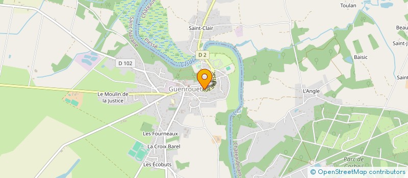 localisation de l'entreprise DB SAS  GUENROUET