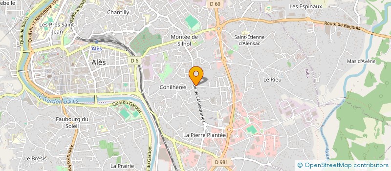 localisation de l'entreprise DB SERVICES à ALES