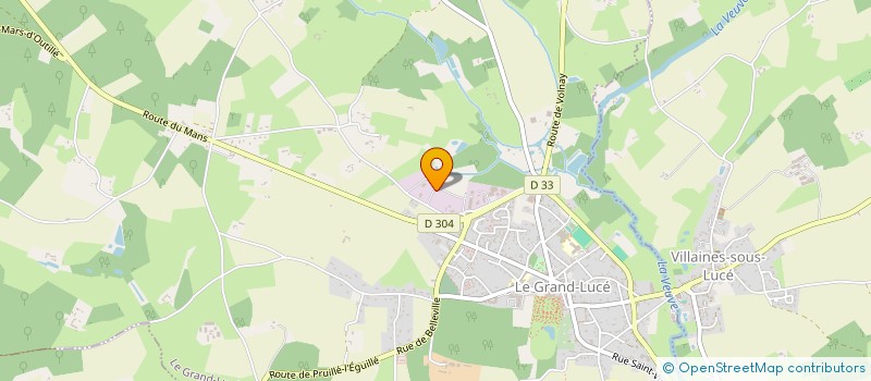 localisation de l'entreprise DB SERVICES  LE GRAND-LUCE