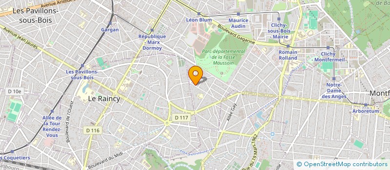 localisation de l'entreprise DB SERVICES à CLICHY-SOUS-BOIS