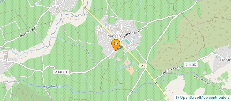 localisation de l'entreprise DB SERVICES  PLAISSAN