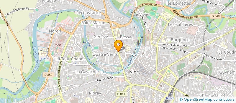 localisation de l'entreprise DB SMART SERVICES à NIORT