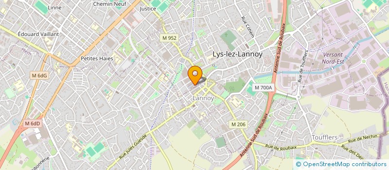 localisation de l'entreprise DB SOLUTIONS  ROUBAIX