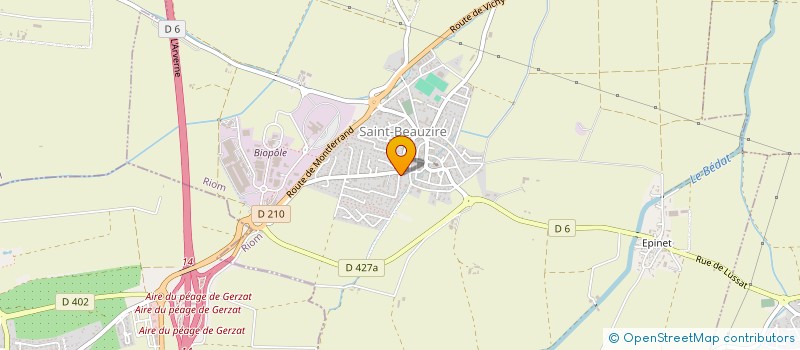 localisation de l'entreprise DB SOLUTIONS  SAINT-BEAUZIRE